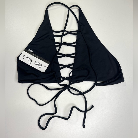 Dippin Daisy’s Topanga Caged Bikini Top in Black New With Tags - Picture 2 of 8